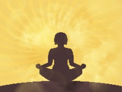 woman healing her spirit through meditation