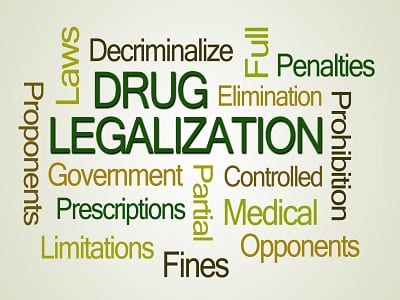 drug decriminalization and legalization word cloud
