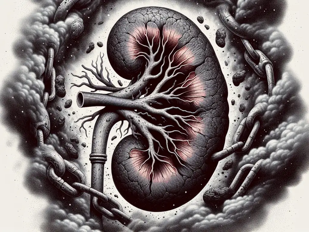 A Damaged Kidney in a Medical Illustration | Turning Point of Tampa