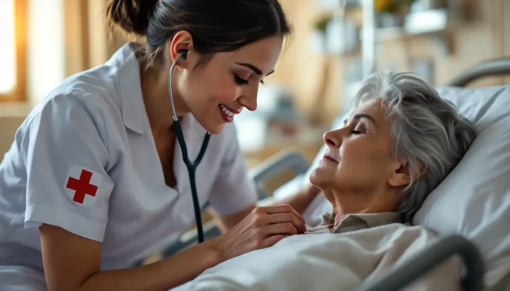 Nurse is Attentively Examining a Woman Patient in Alcohol Detoxification | Turning Point of Tampa